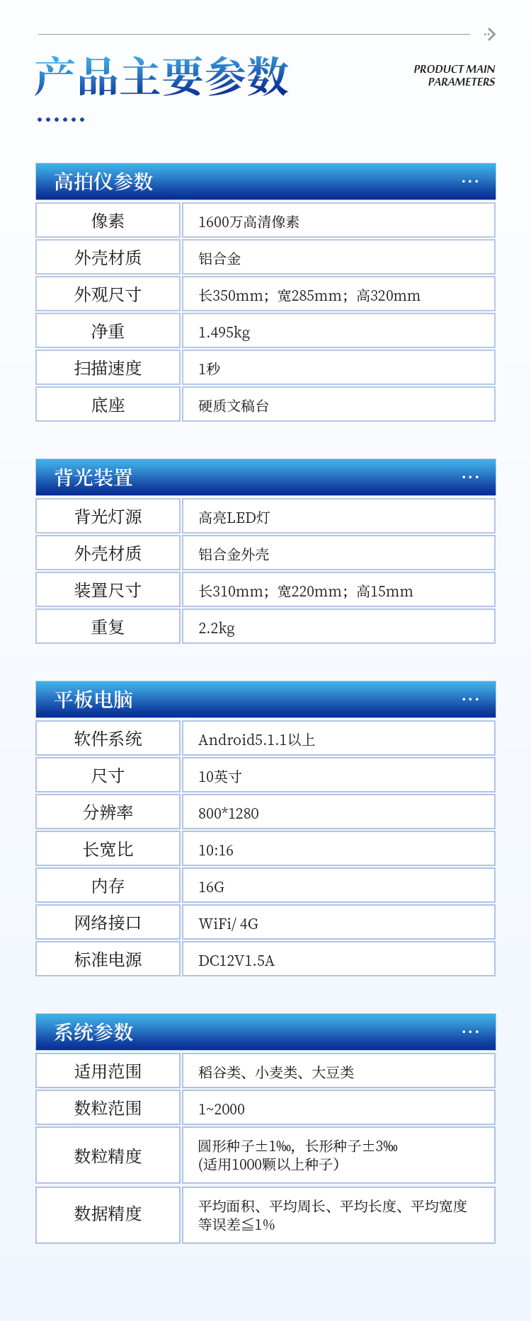 考种分析仪